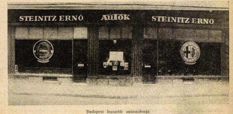 Steinitz Ernő Alfa kereskedése, 1925