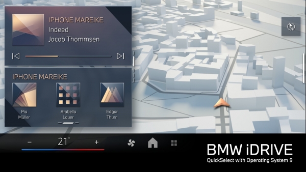 BMW has shown what its new iDrive vehicle control technology can do